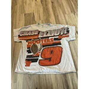 Chase Elliot #9 Hooters Hendrick Motorsports Graphic NASCAR AOP Shirt Sz 2XL